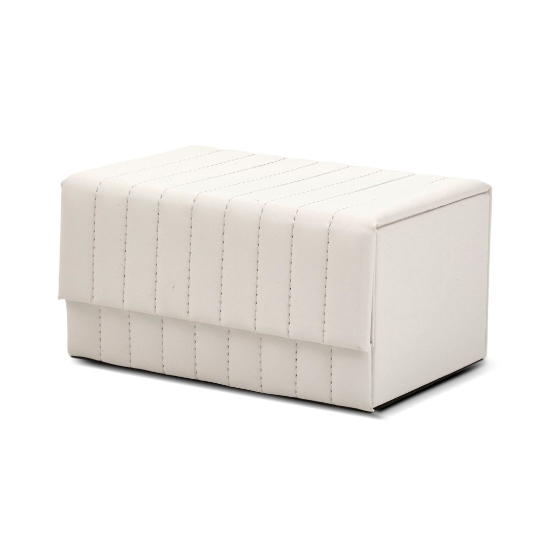 Caixa Decorativa em MDF e PU Branca 18,5cm