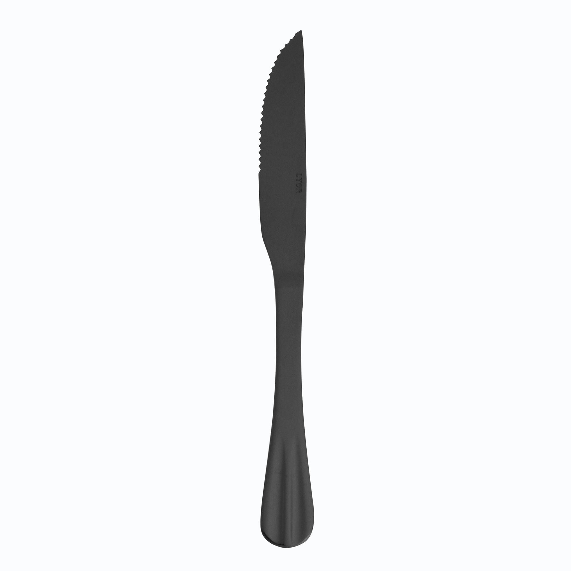 Faqueiro 24 Peças de Aço Inox Positano Preto Ônix