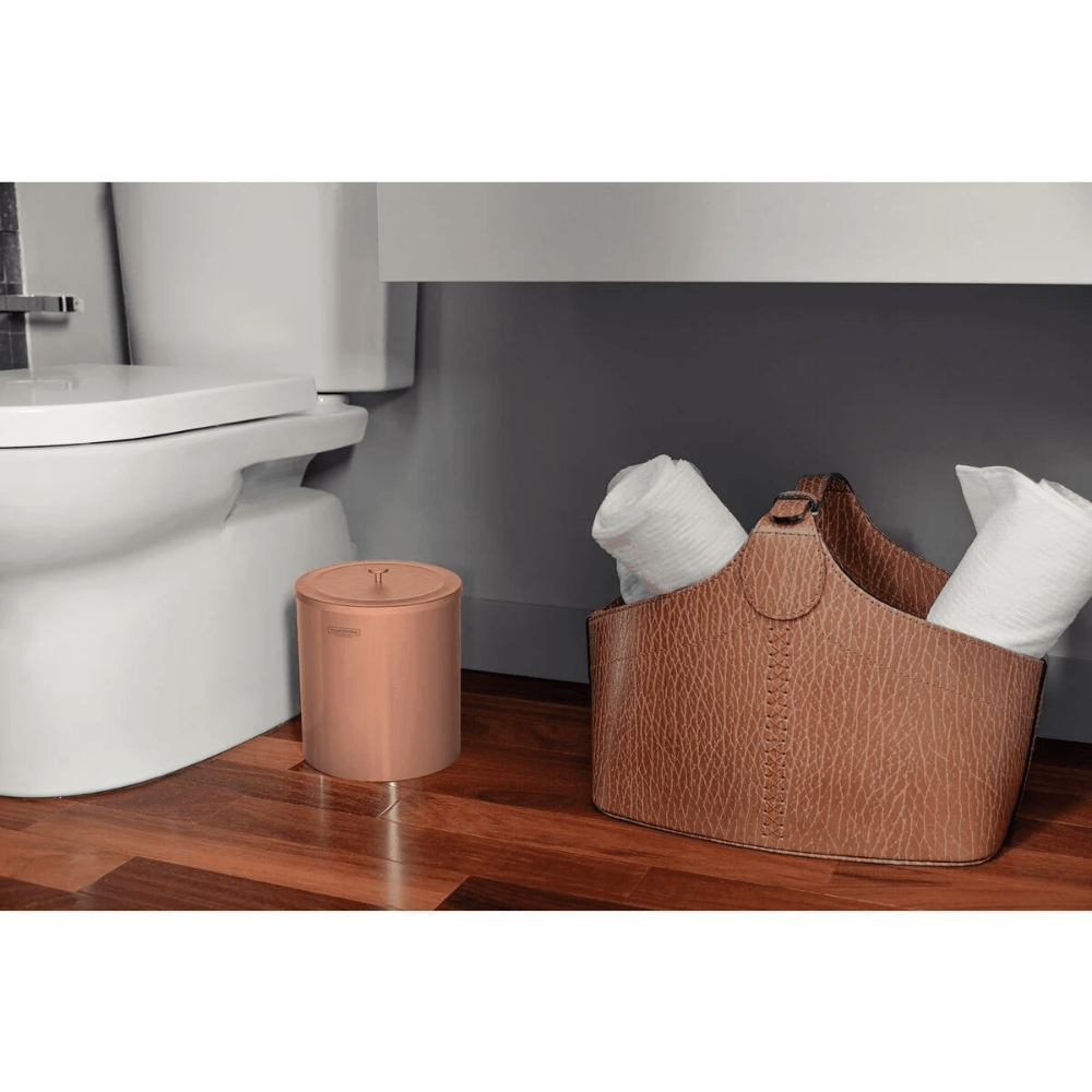 Lixeira 5 Litros Aço Inox Polido Verniz Rose Gold Luxo Tramontina