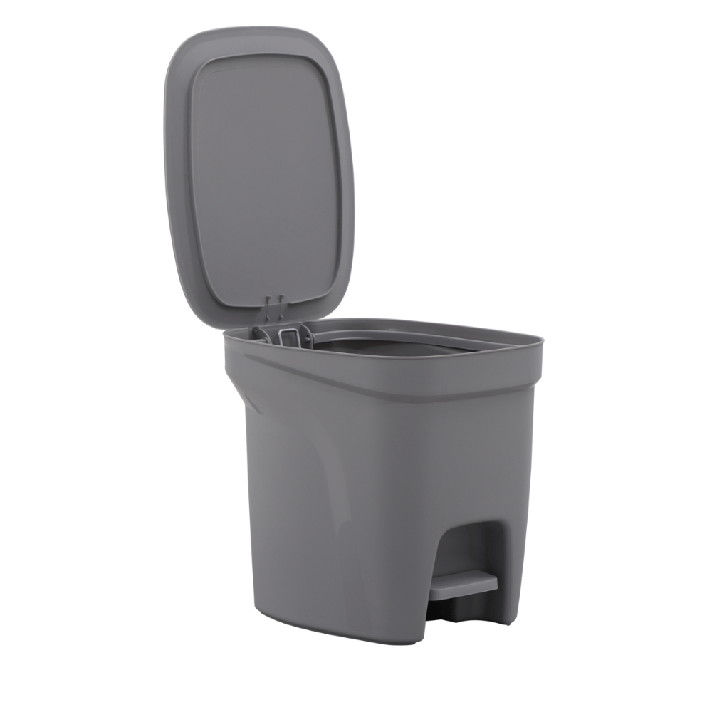 Lixeira Compact 7 Litros Cinza Pedal Tramontina