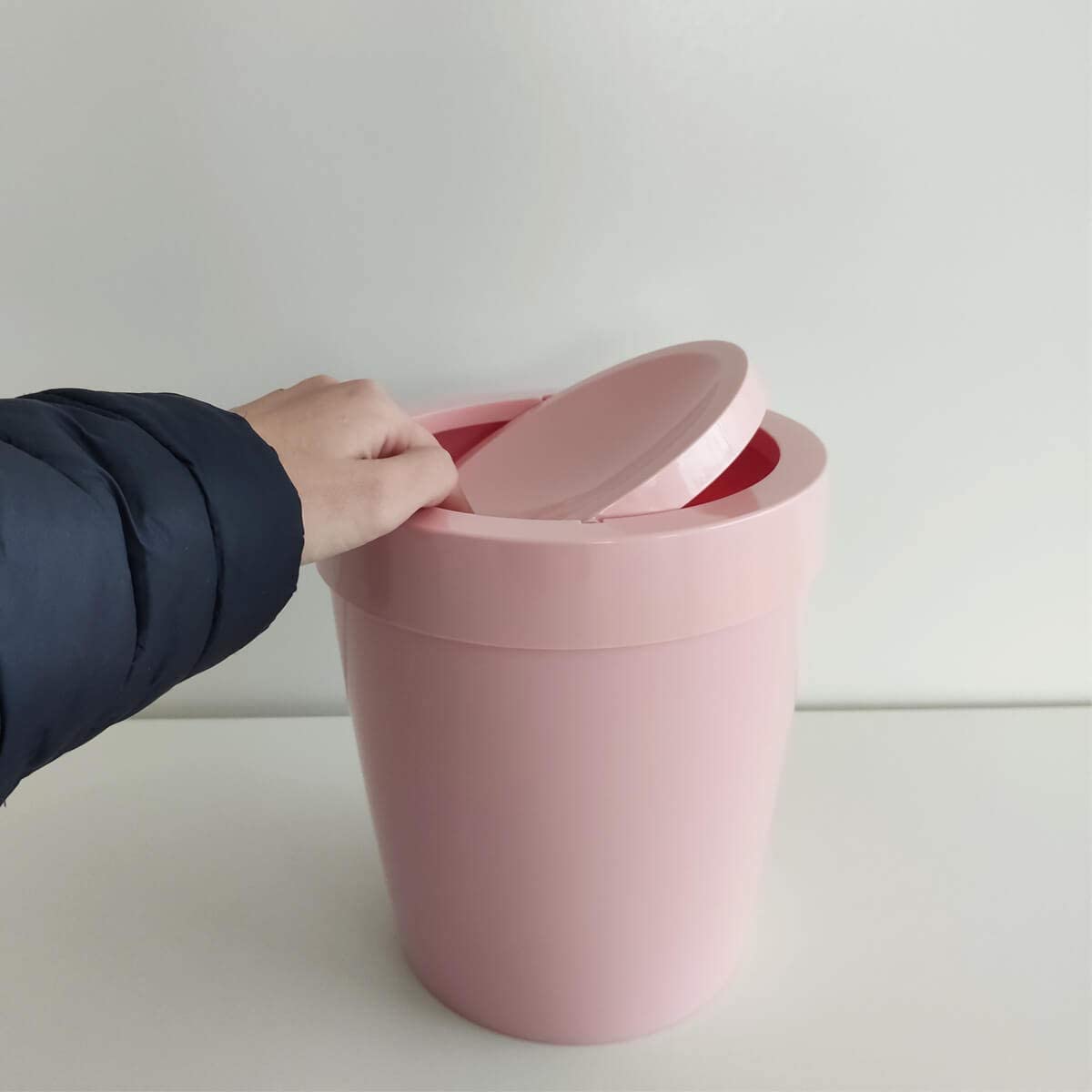 Lixeira Vitra Basculante Rosa Quartz