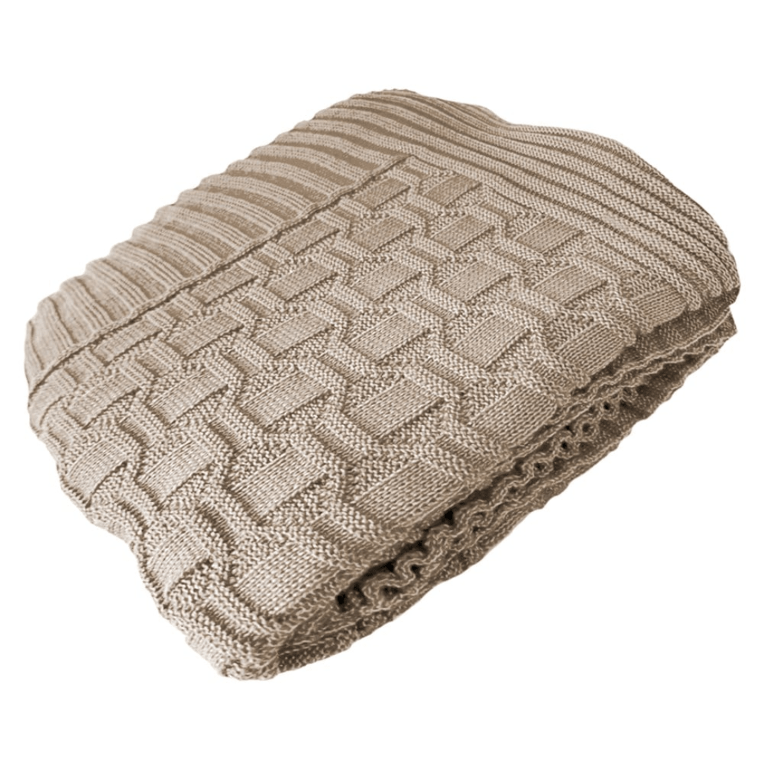 Manta de Tricot Diamond Natural 1,80m