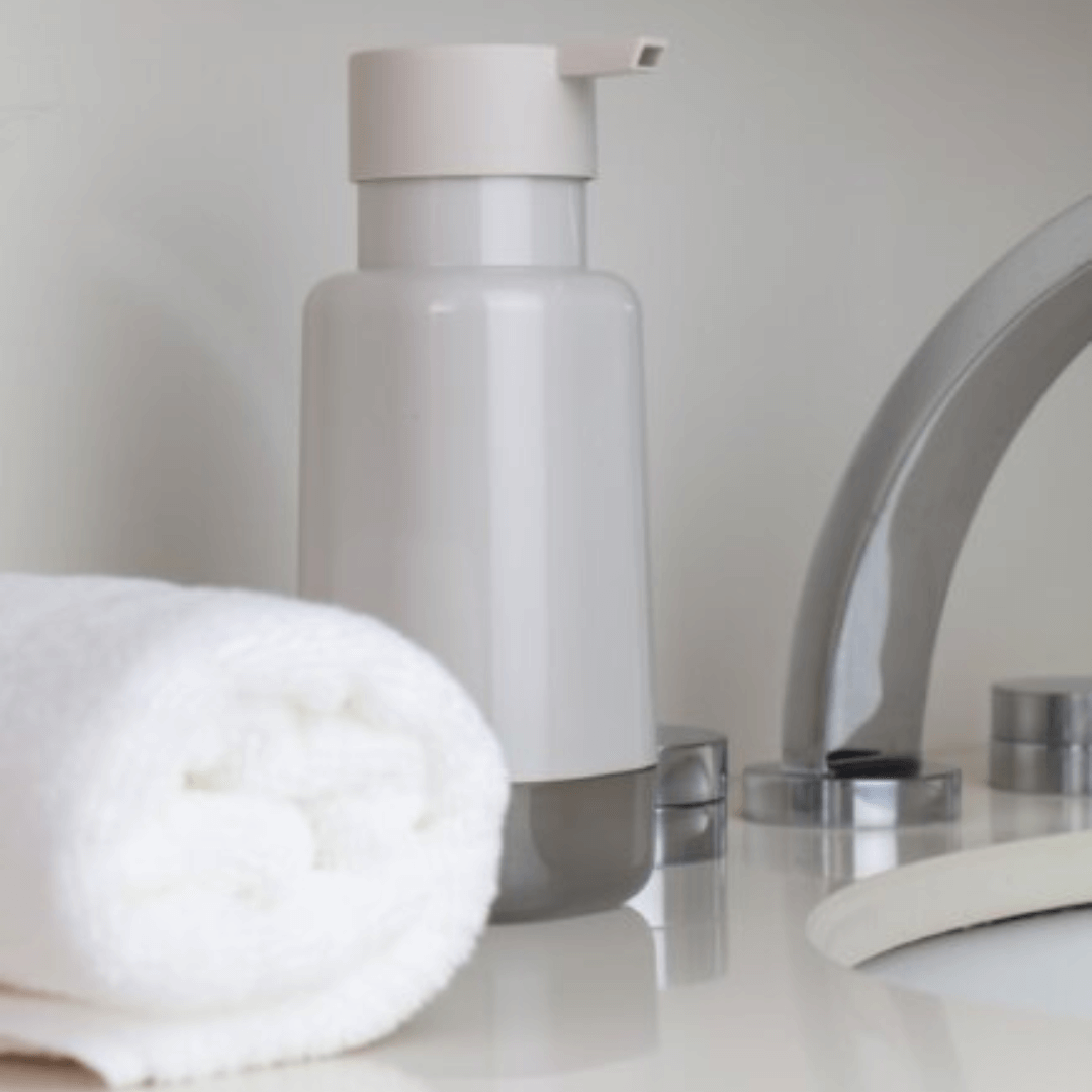 Porta Sabonete Liquido Dual Bege