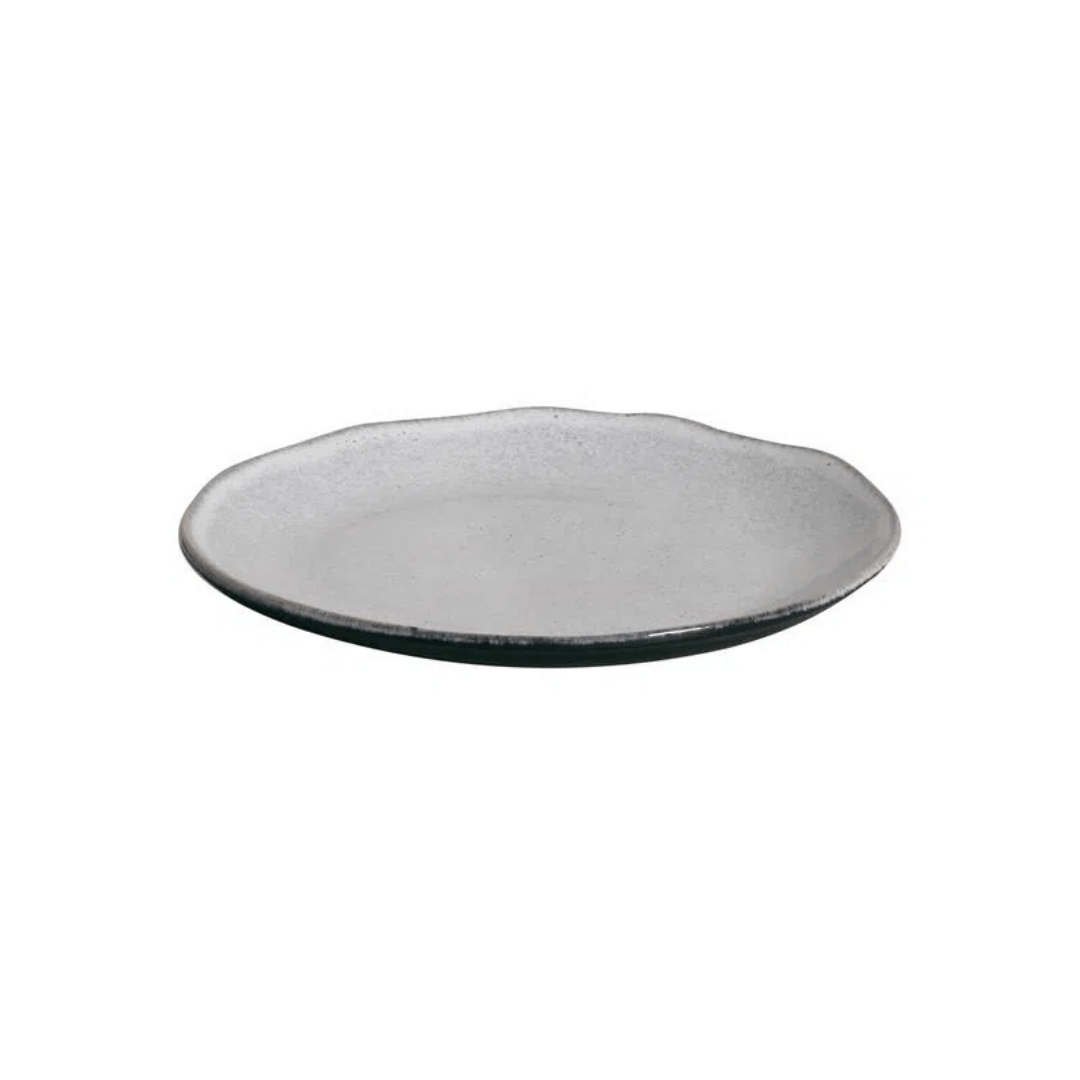 Prato de Sobremesa Orgânico Concreto Cinza 19,5cm