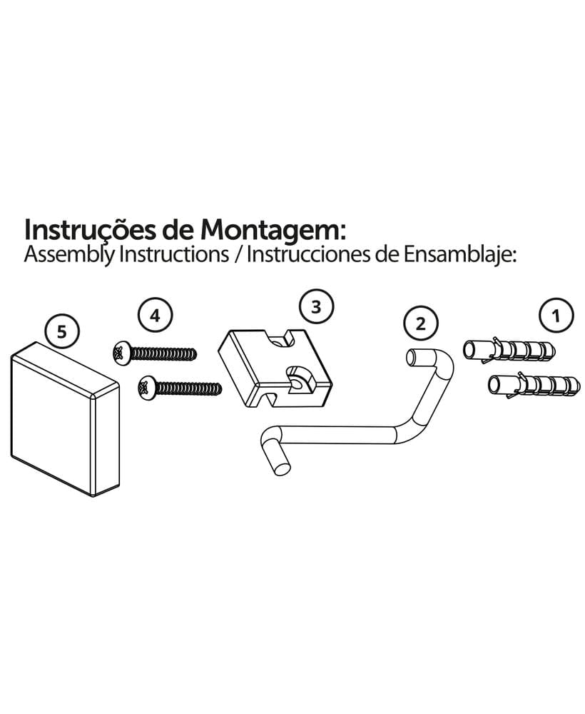 Saboneteira Fixação Parafuso 12cm x 10,5 cm x 6 cm Preto Fosco