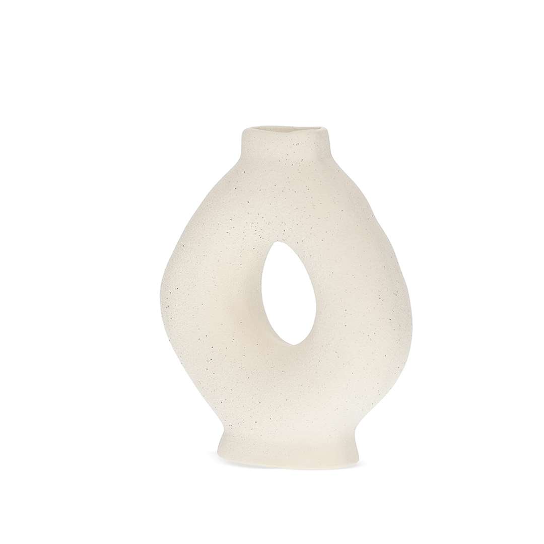 Vaso Decorativo em Cerâmica Vazado 28,5cm