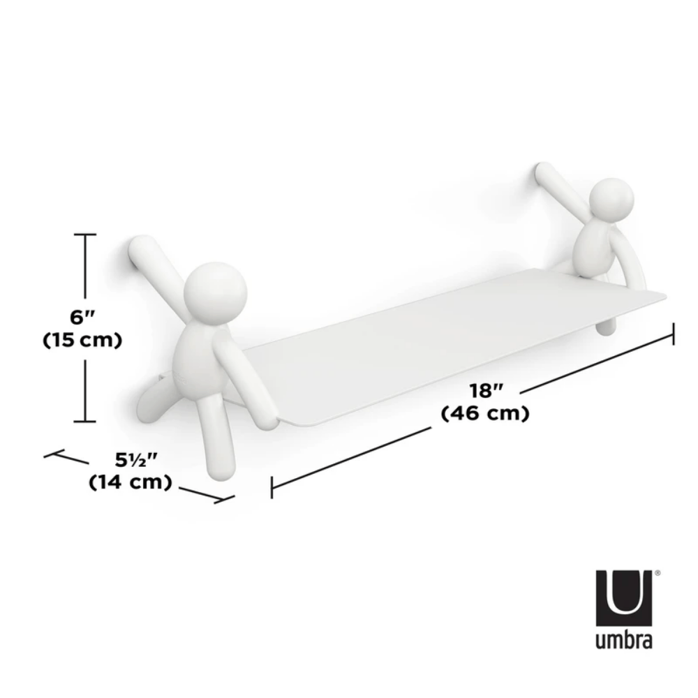 Prateleira Suspensa Buddy Branca - 45,7 cm