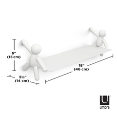 Prateleira Suspensa Buddy Branca - 45,7 cm