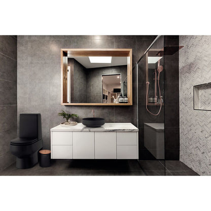 Lixeira Mix Rose Gold e Preta Tampa Inox Luxo 5 Litros Tramontina