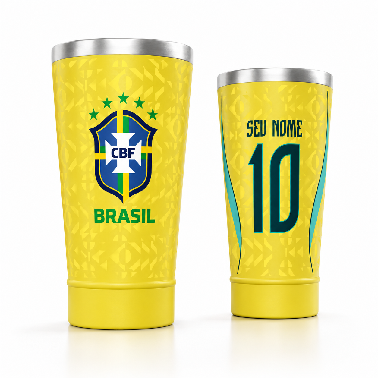 Copo Térmico Amarelo Personalizado 470ml [FRETE GRÁTIS]