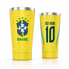 Copo Térmico Amarelo Personalizado 470ml [FRETE GRÁTIS]