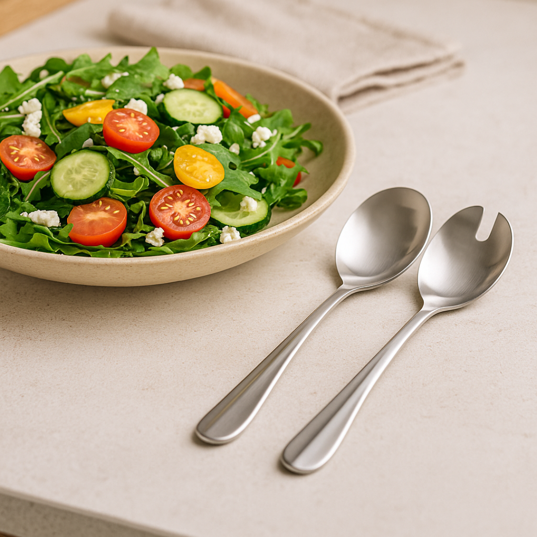 Jogo para Salada Positano em Aço Inox 2 Peças