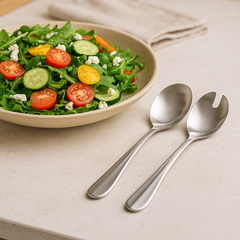 Jogo para Salada Positano em Aço Inox 2 Peças