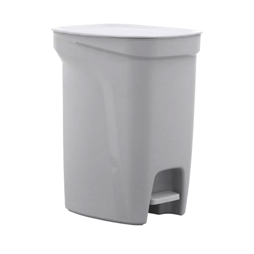 Lixeira Compact Cinza com Pedal Tramontina - 10 Litros
