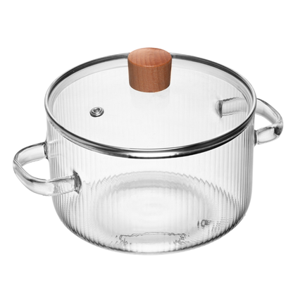 Panela Caçarola Leire Vidro Borossilicato 23cm