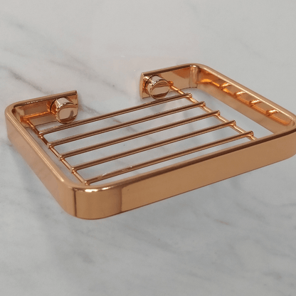 Saboneteira em Aço Piatina Rose Gold