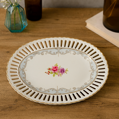 Travessa Oval Mon Cheri China Branca 25cm