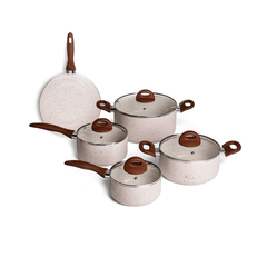 Jogo de Panelas Brinox Antiaderente Ceramic Life - 5 Peças