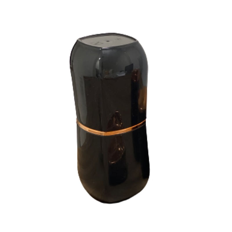 Porta Escova e Creme Dental com Tampa Preta e Rose Gold