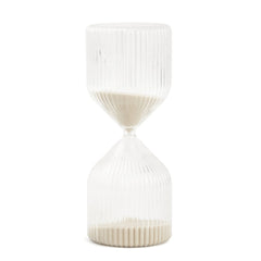 Ampulheta de Vidro Bege 60 Minutos