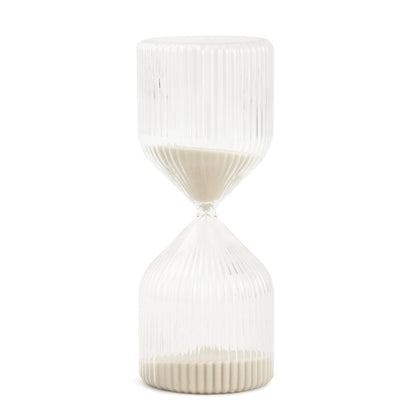 Ampulheta de Vidro Bege 60 Minutos