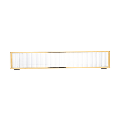 Bandeja de Metal Dourada com Espelho 30cm