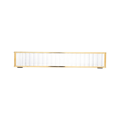 Bandeja de Metal Espelhada Dourada 25cm