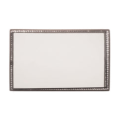 Bandeja em Metal com Espelho Barcelona Preto 21cm