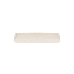 Bandeja em Polirresina Retangular Branca 24,5cm