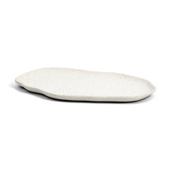 Bandeja Oval em Cerâmica Branca 30cm