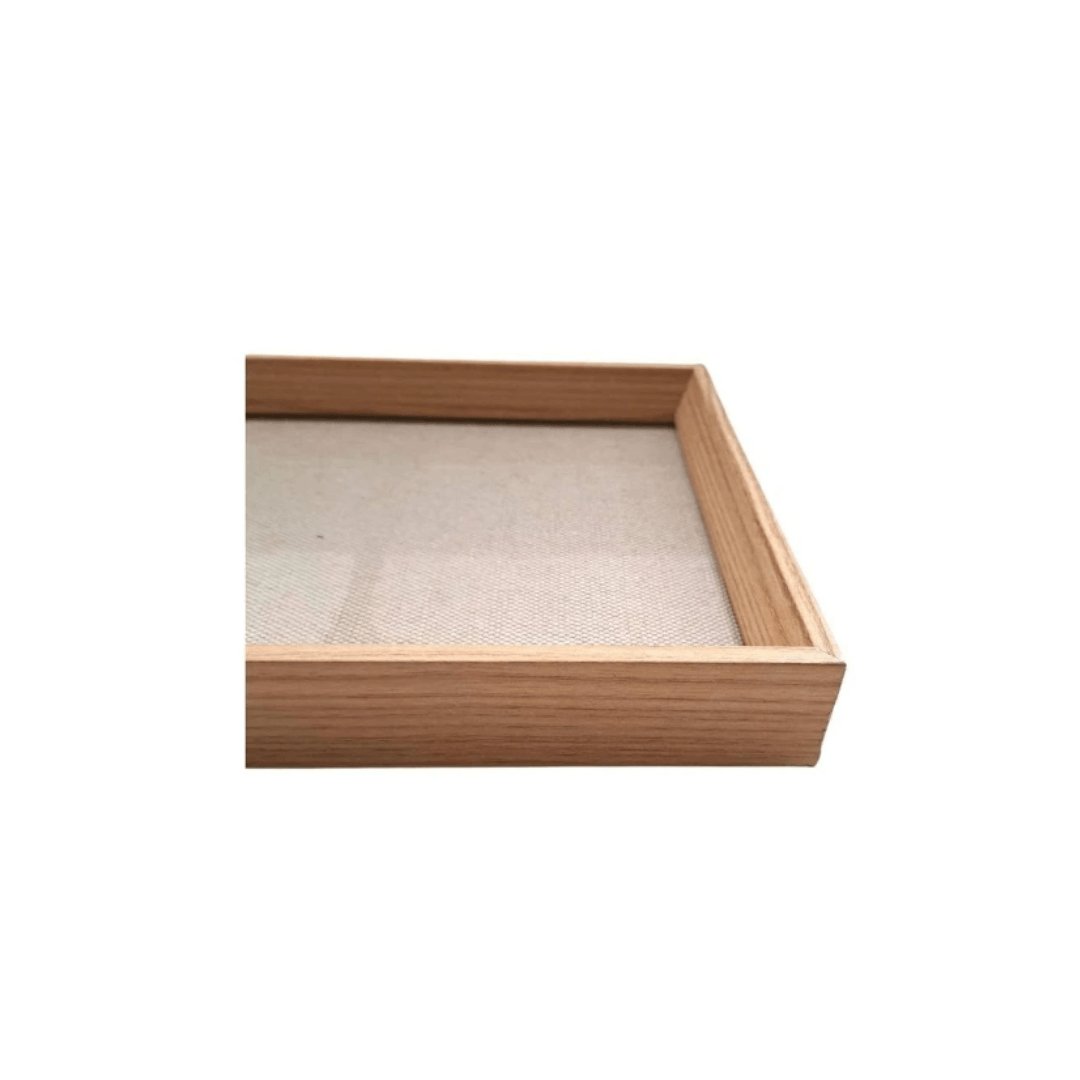 Bandeja Retangular em MDF com Linho 45cm
