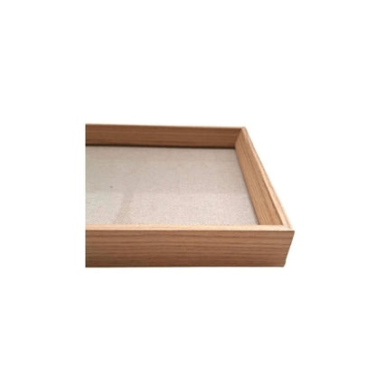 Bandeja Retangular em MDF com Linho 45cm