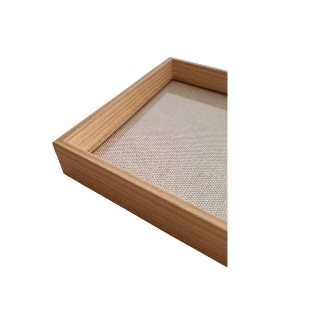 Bandeja Retangular em MDF com Linho 45cm