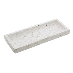 Bandeja Retangular Terrazo de Marmore 25cm