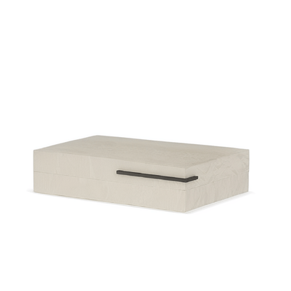 Caixa Decorativa em MDF e PU Marrom 30,5cm G
