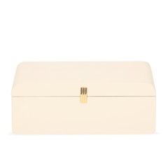 Caixa em MDF Revestido com PU Branco 28cm