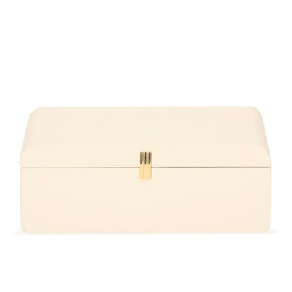 Caixa em MDF Revestido com PU Branco 28cm
