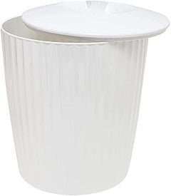 Cesto de Lixo Lixeira Groove Branco 5 Litros