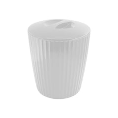 Cesto de Lixo Lixeira Groove Branco 5 Litros