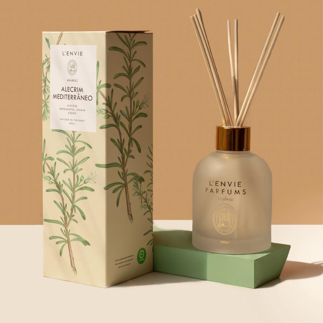 Difusor de Perfume Alecrim Mediterrâneo Arabesc 200ml L'envie
