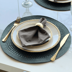 Faqueiro Dourado Aço Inox 24 Peças