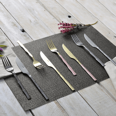 Faqueiro Elegant Estilo Bambu em Aço Inox 16 Peças