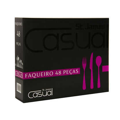 Faqueiro Four Seasons Inox 48 Peças St James