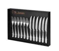 Faqueiro para Churrasco Serenity Inox 12 Peças St James