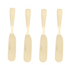 Jogo 4 Espátulas Aço Inox Dourado