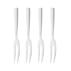 Jogo 4 Garfos em Aço Inox para Aperitivo 13cm