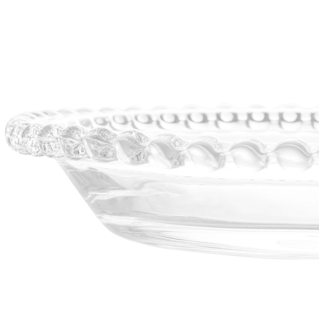 Jogo 4 Pratos em Cristal Pearl 14cm