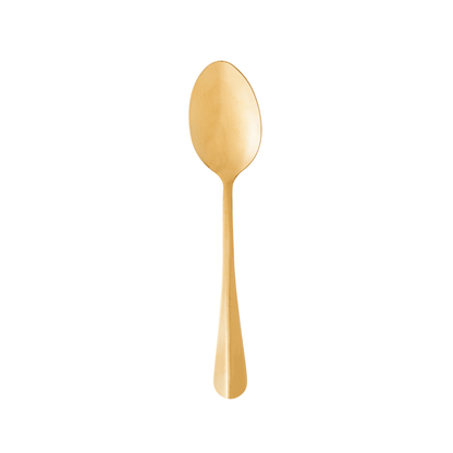 Jogo 6 Colheres Positano Dourada 18cm