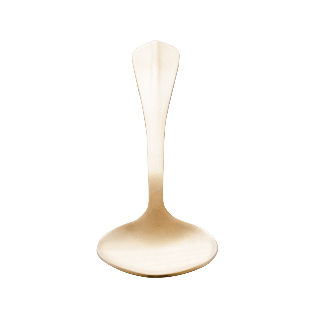 Jogo 6 Colheres Positano Dourada 18cm