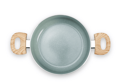 Jogo de Panelas Fundo de Indução Ceramic Life Botanika Verde 6 Peças